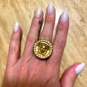 Authentic Versace Medusa head ring